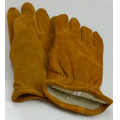 Split grain leather trucker glove with thinsulate lining